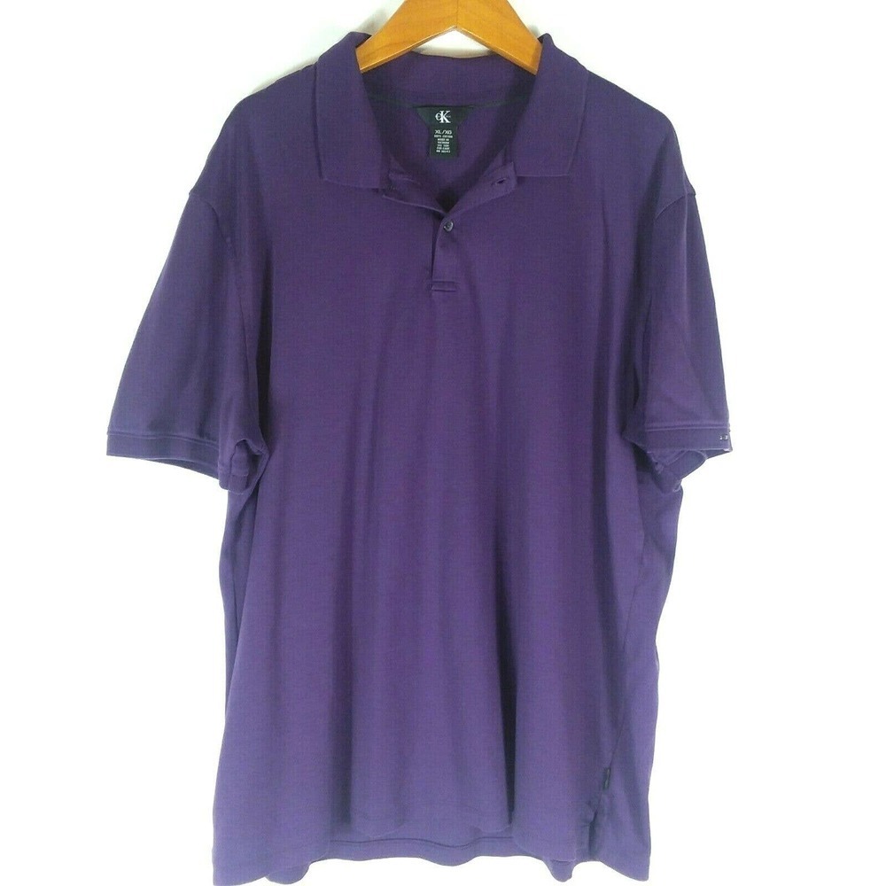 Calvin Klein Men's Polo Purple Shirt Size XL